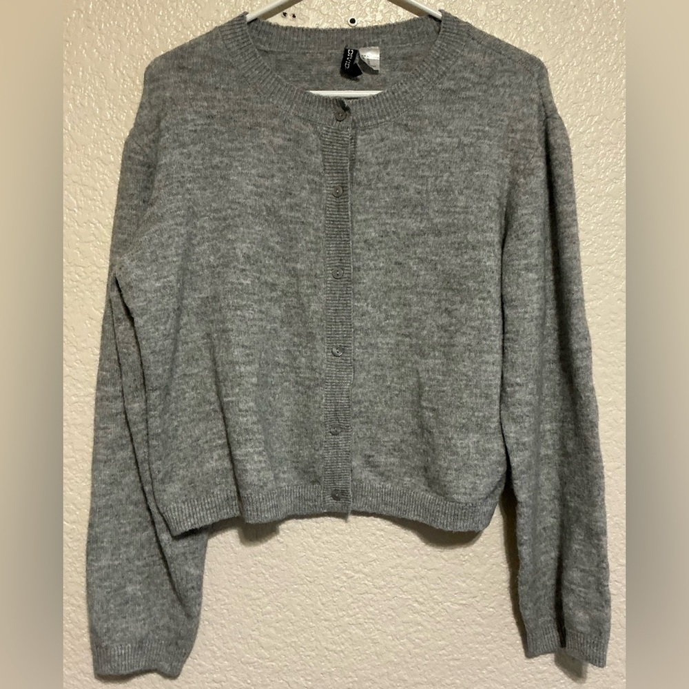 Divided Heather Gray Women's Cardigan